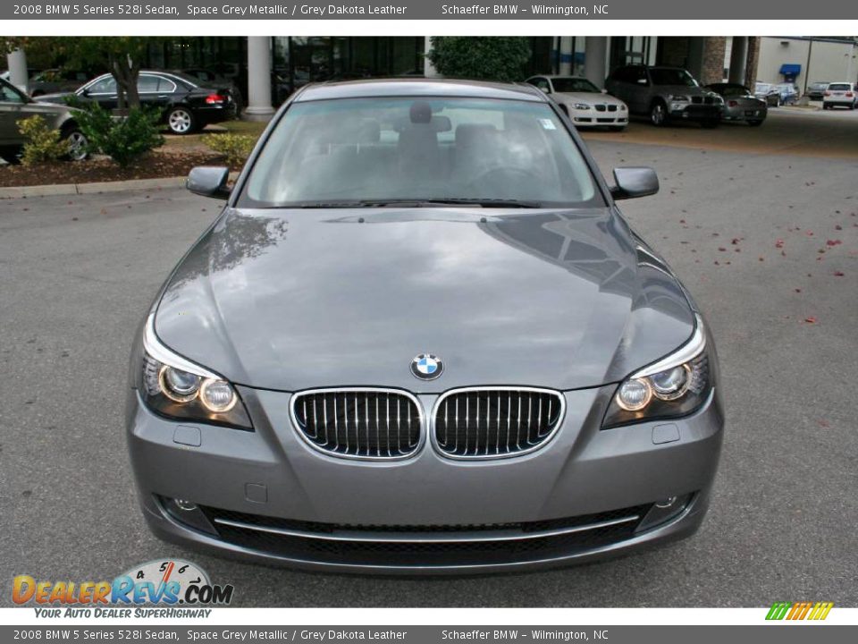 2008 BMW 5 Series 528i Sedan Space Grey Metallic / Grey Dakota Leather Photo #8