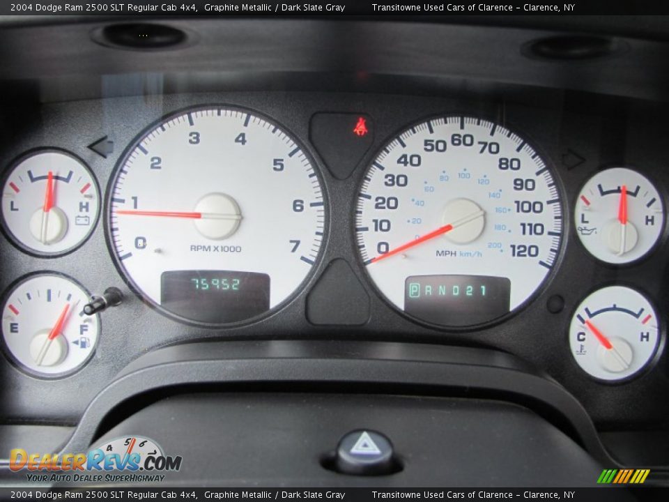 2004 Dodge Ram 2500 SLT Regular Cab 4x4 Gauges Photo #8