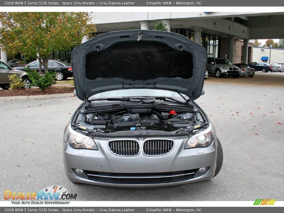 2008 BMW 5 Series 528i Sedan Space Grey Metallic / Grey Dakota Leather Photo #30