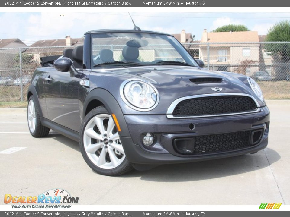 2012 Mini Cooper S Convertible Highclass Gray Metallic / Carbon Black Photo #1