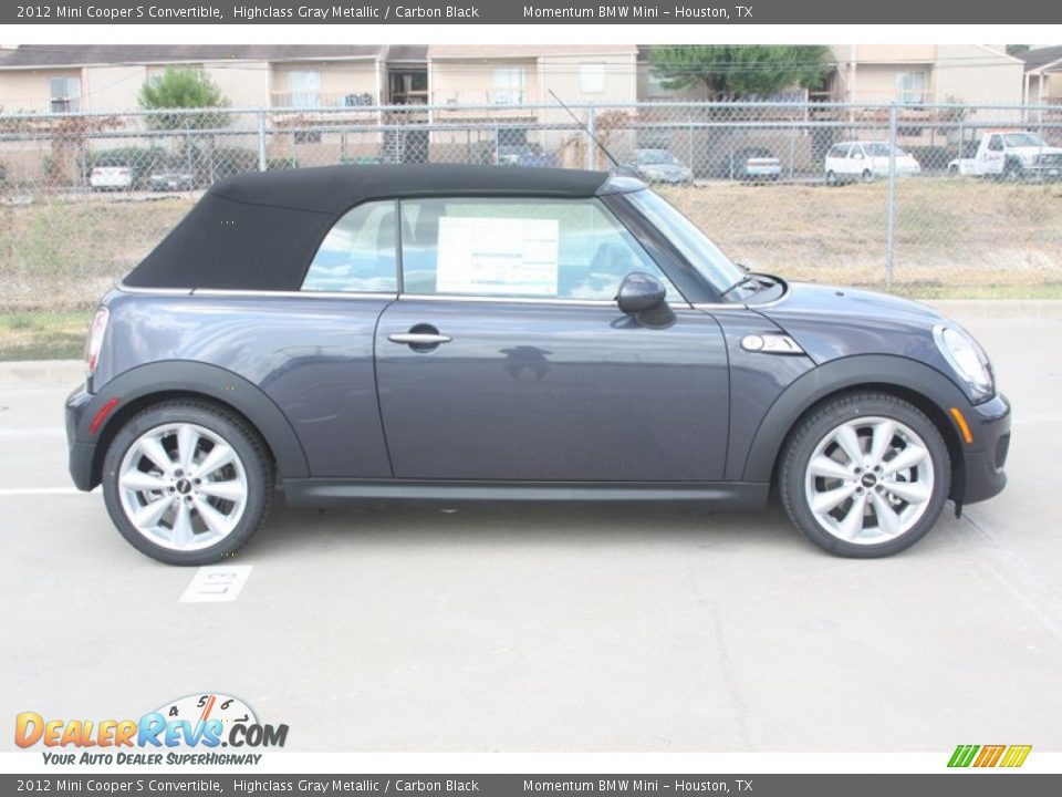 2012 Mini Cooper S Convertible Highclass Gray Metallic / Carbon Black Photo #2