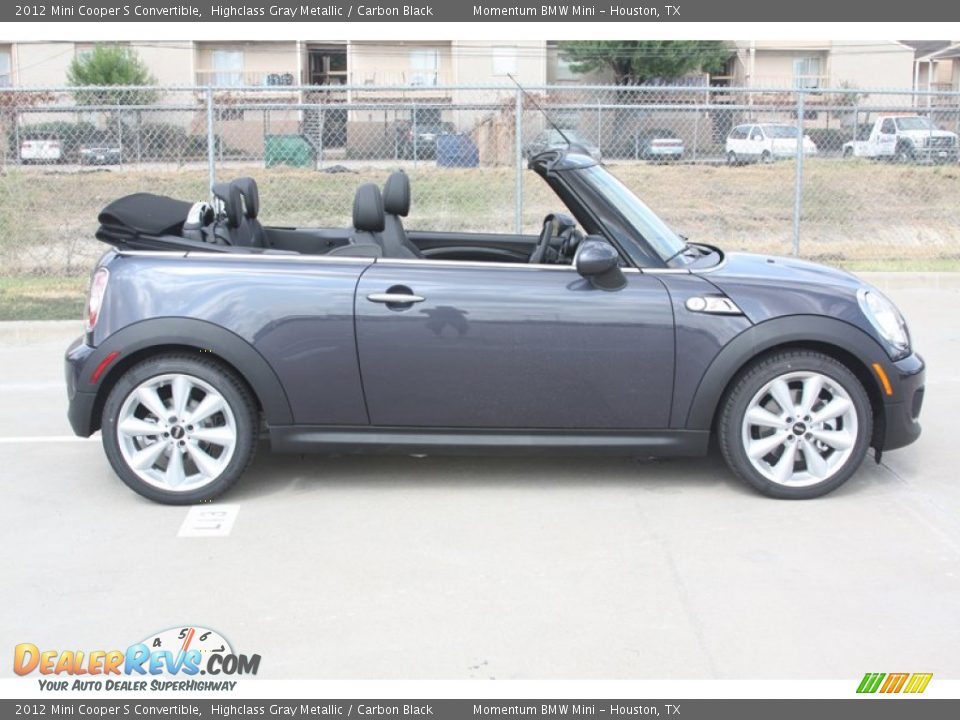 2012 Mini Cooper S Convertible Highclass Gray Metallic / Carbon Black Photo #3