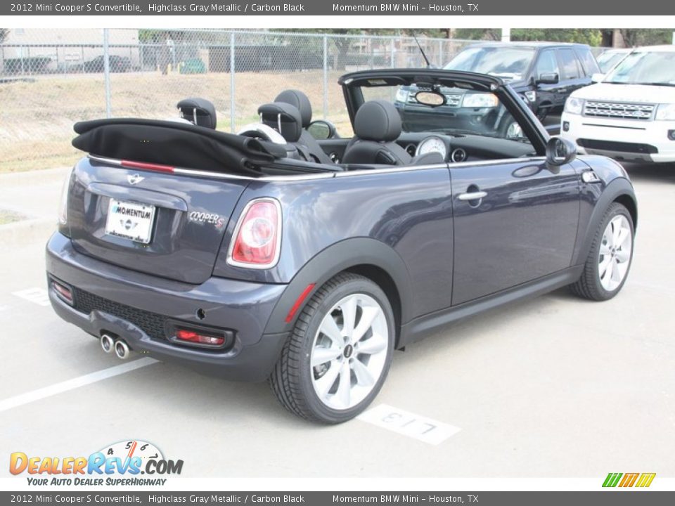 2012 Mini Cooper S Convertible Highclass Gray Metallic / Carbon Black Photo #4