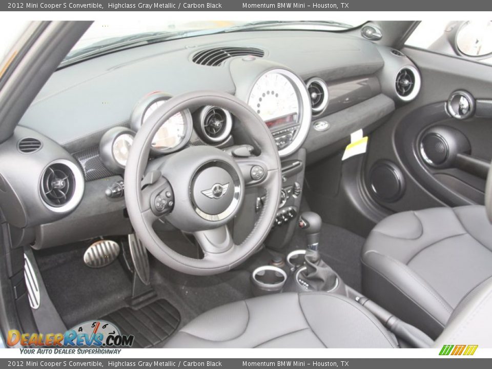 2012 Mini Cooper S Convertible Highclass Gray Metallic / Carbon Black Photo #5