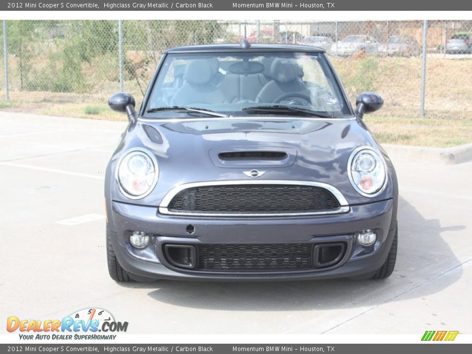 2012 Mini Cooper S Convertible Highclass Gray Metallic / Carbon Black Photo #12