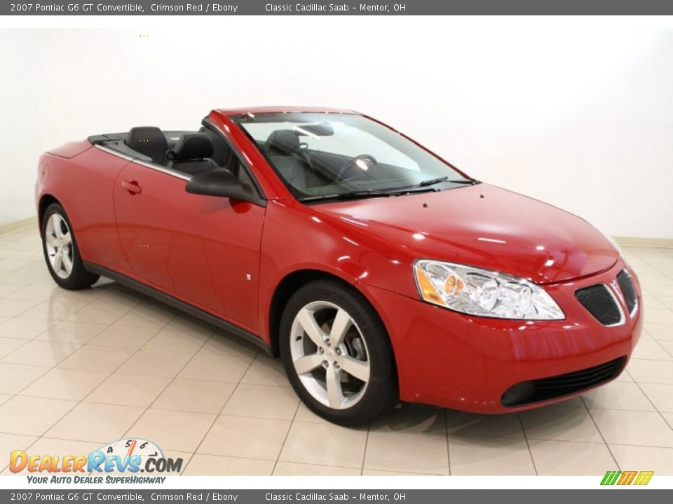 2007 Pontiac G6 GT Convertible Crimson Red / Ebony Photo #1