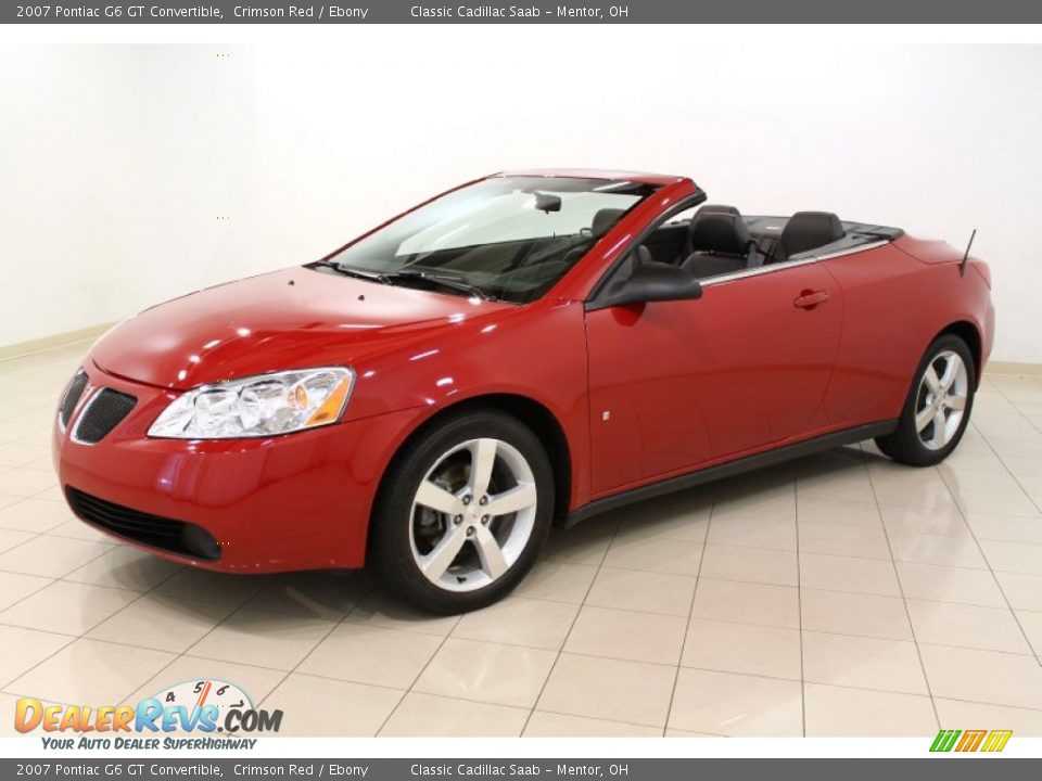 2007 Pontiac G6 GT Convertible Crimson Red / Ebony Photo #3