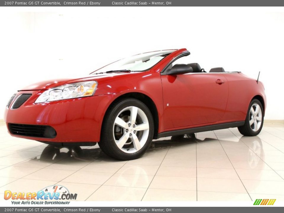 2007 Pontiac G6 GT Convertible Crimson Red / Ebony Photo #4