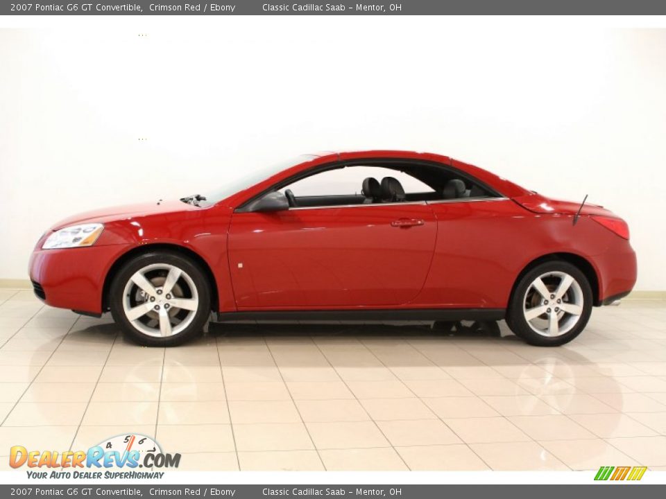 2007 Pontiac G6 GT Convertible Crimson Red / Ebony Photo #6