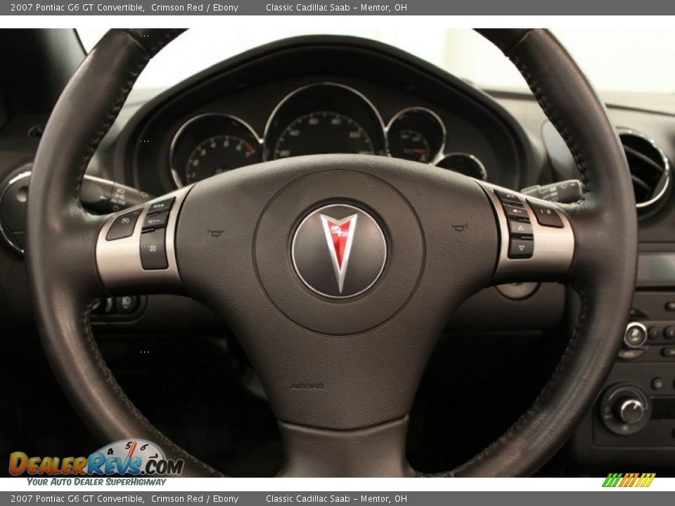 2007 Pontiac G6 GT Convertible Crimson Red / Ebony Photo #12