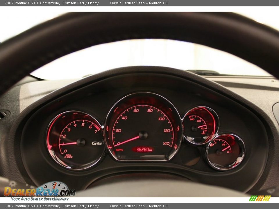 2007 Pontiac G6 GT Convertible Crimson Red / Ebony Photo #13