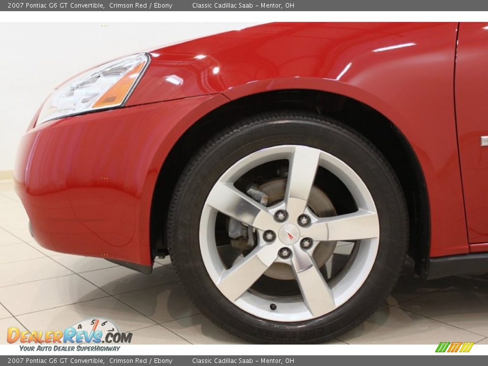 2007 Pontiac G6 GT Convertible Crimson Red / Ebony Photo #23