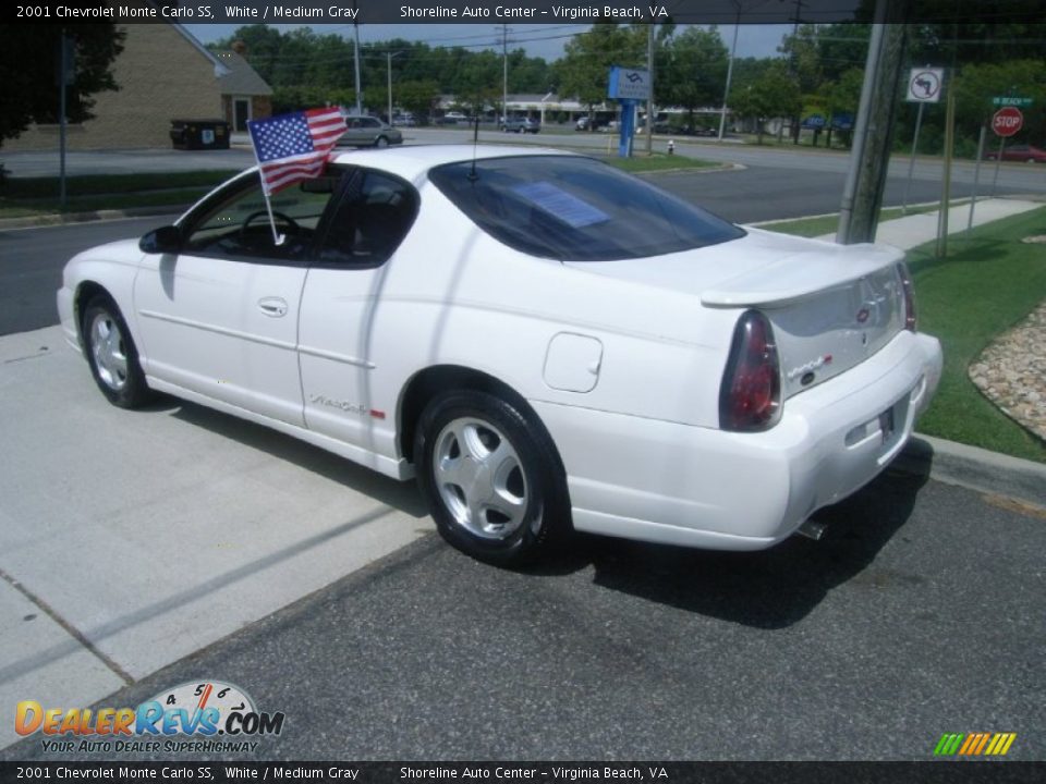 2001 Chevrolet Monte Carlo SS White / Medium Gray Photo #3