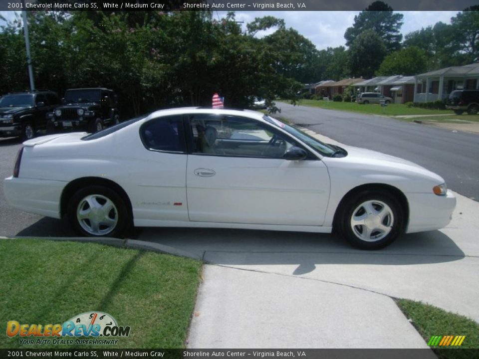 2001 Chevrolet Monte Carlo SS White / Medium Gray Photo #6