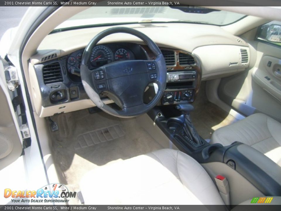 2001 Chevrolet Monte Carlo SS White / Medium Gray Photo #14