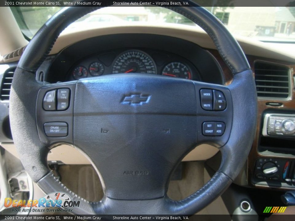 2001 Chevrolet Monte Carlo SS White / Medium Gray Photo #16