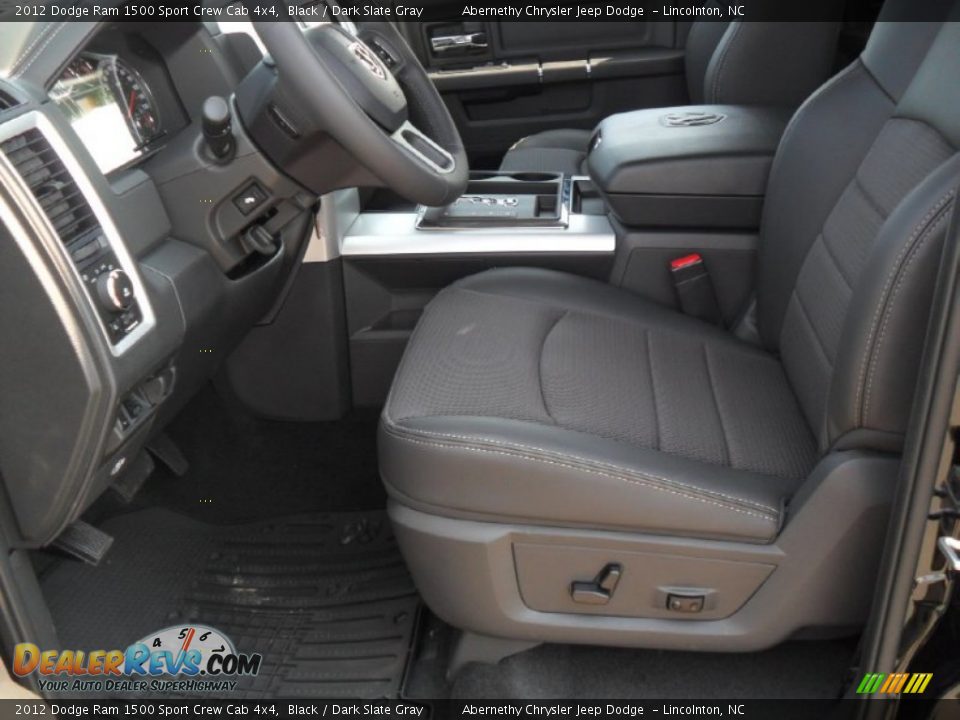 Dark Slate Gray Interior - 2012 Dodge Ram 1500 Sport Crew Cab 4x4 Photo #7