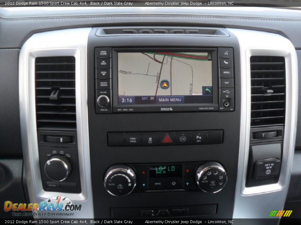 Controls of 2012 Dodge Ram 1500 Sport Crew Cab 4x4 Photo #10