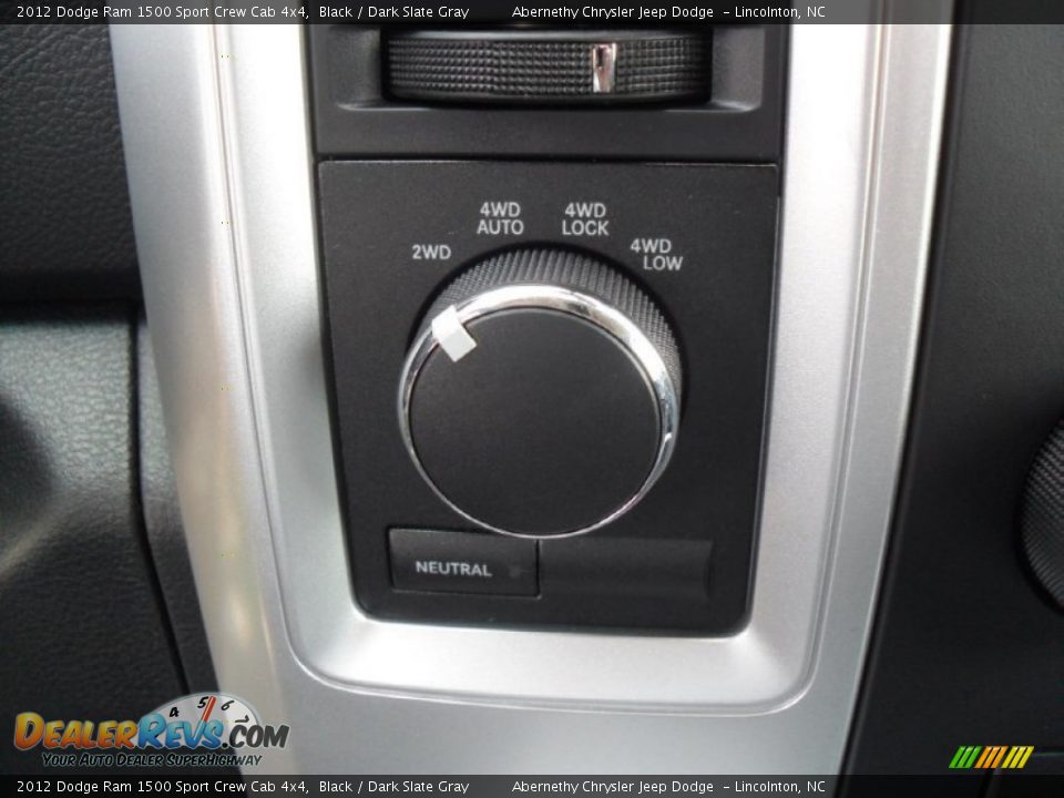 Controls of 2012 Dodge Ram 1500 Sport Crew Cab 4x4 Photo #11