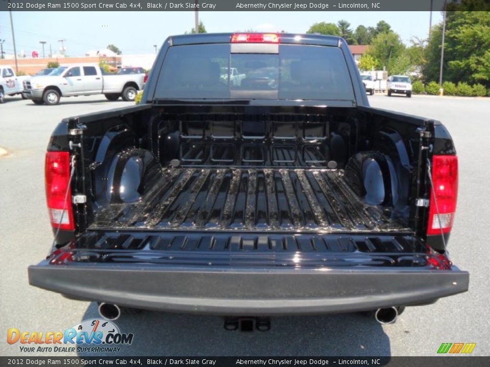 2012 Dodge Ram 1500 Sport Crew Cab 4x4 Black / Dark Slate Gray Photo #17