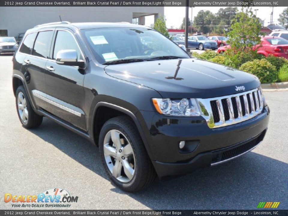 Brilliant Black Crystal Pearl 2012 Jeep Grand Cherokee Overland Photo #5