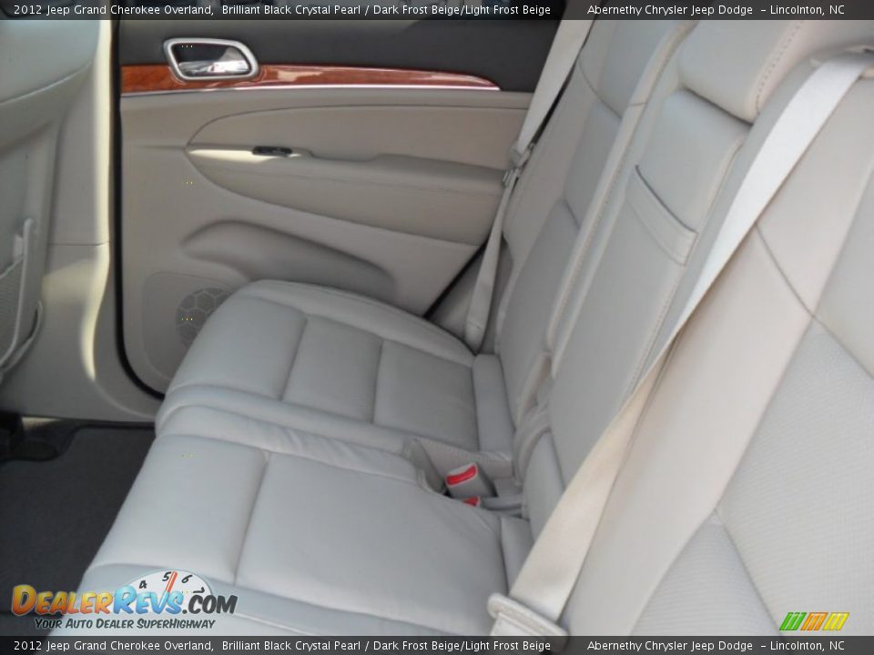 2012 Jeep Grand Cherokee Overland Brilliant Black Crystal Pearl / Dark Frost Beige/Light Frost Beige Photo #16