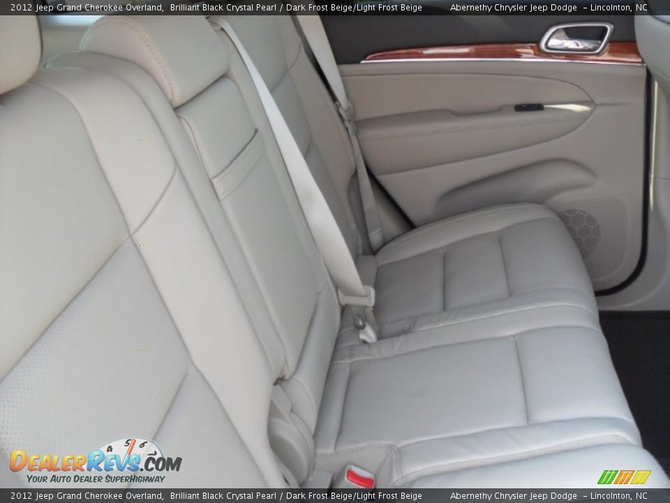 2012 Jeep Grand Cherokee Overland Brilliant Black Crystal Pearl / Dark Frost Beige/Light Frost Beige Photo #21