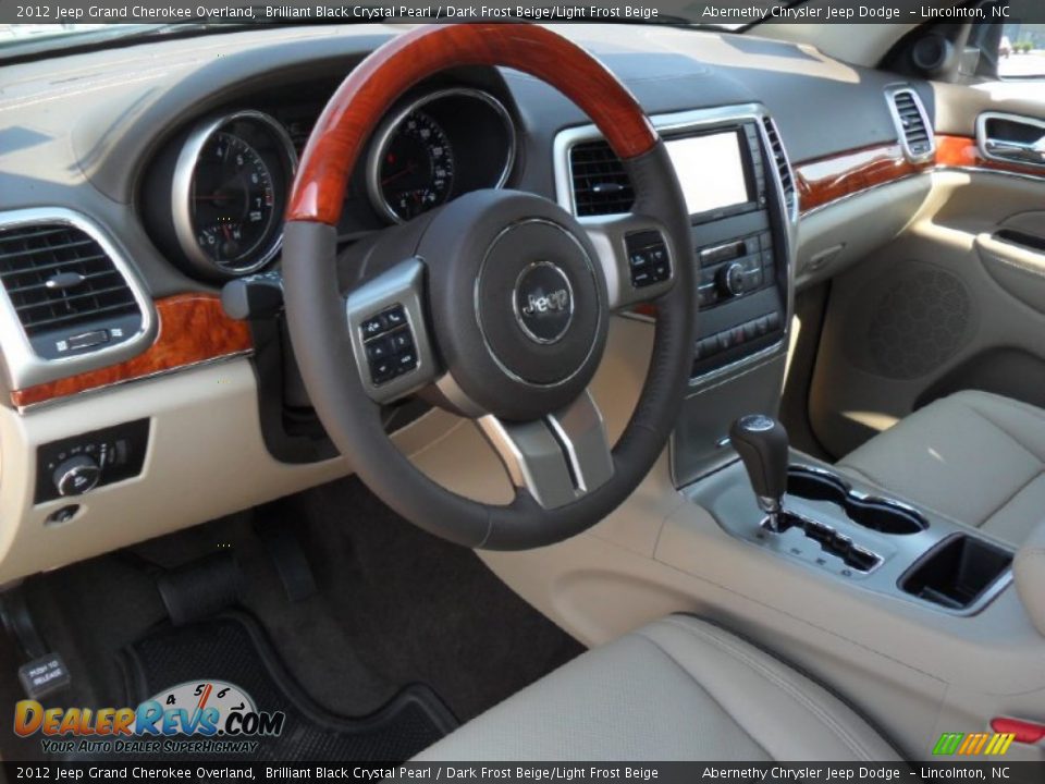 Dark Frost Beige/Light Frost Beige Interior - 2012 Jeep Grand Cherokee Overland Photo #28