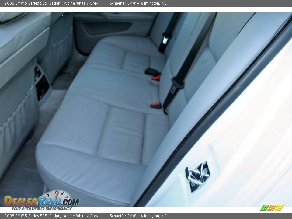 2008 BMW 5 Series 535i Sedan Alpine White / Grey Photo #7