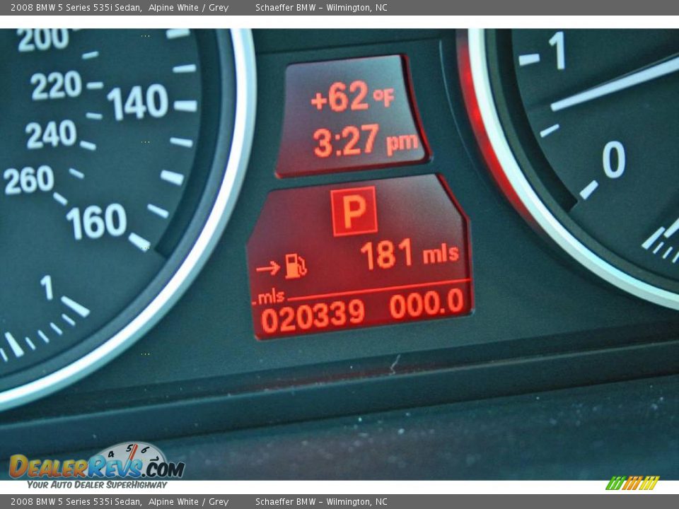 2008 BMW 5 Series 535i Sedan Alpine White / Grey Photo #11