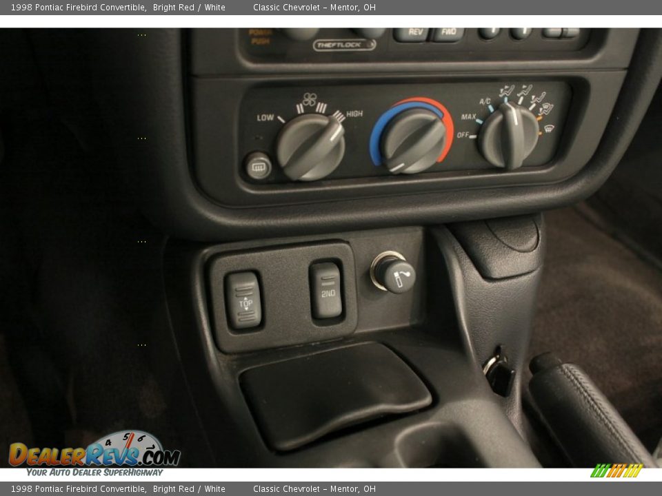 Controls of 1998 Pontiac Firebird Convertible Photo #12