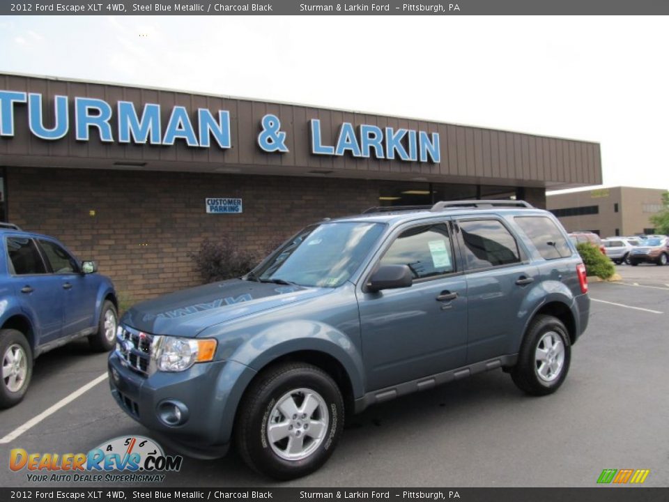 2012 Ford Escape XLT 4WD Steel Blue Metallic / Charcoal Black Photo #1