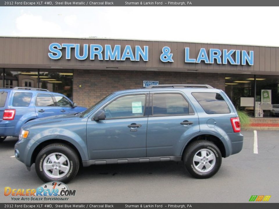 2012 Ford Escape XLT 4WD Steel Blue Metallic / Charcoal Black Photo #2