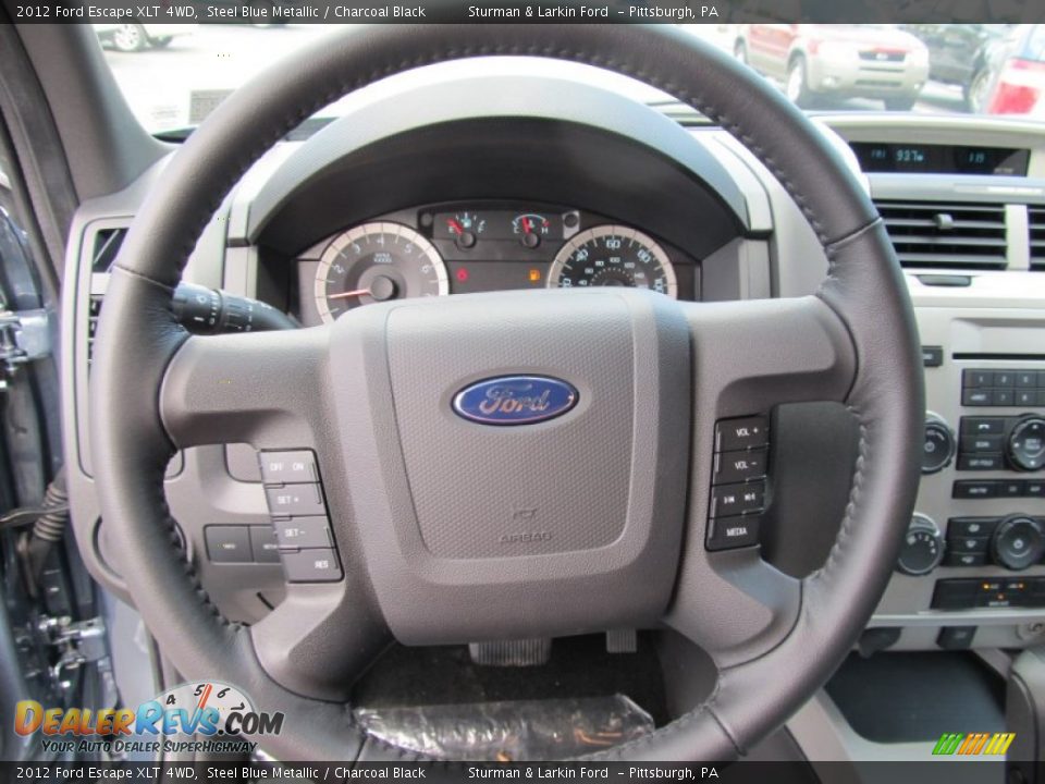 2012 Ford Escape XLT 4WD Steel Blue Metallic / Charcoal Black Photo #11