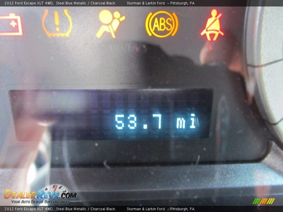 2012 Ford Escape XLT 4WD Steel Blue Metallic / Charcoal Black Photo #15