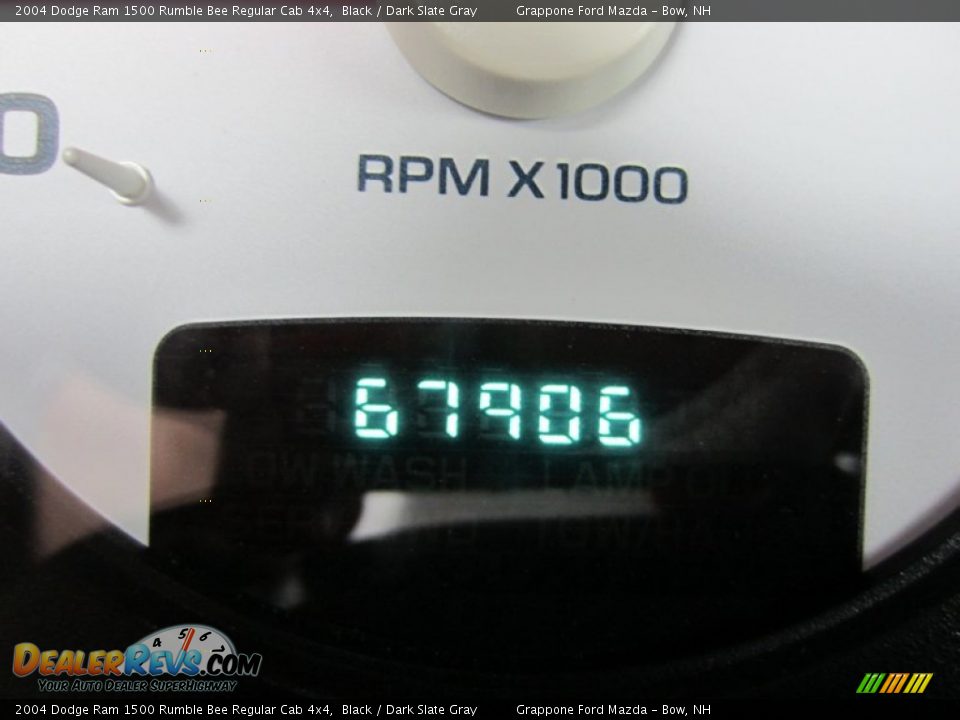 2004 Dodge Ram 1500 Rumble Bee Regular Cab 4x4 Black / Dark Slate Gray Photo #31
