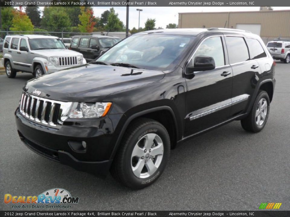 2012 Jeep Grand Cherokee Laredo X Package 4x4 Brilliant Black Crystal Pearl / Black Photo #1