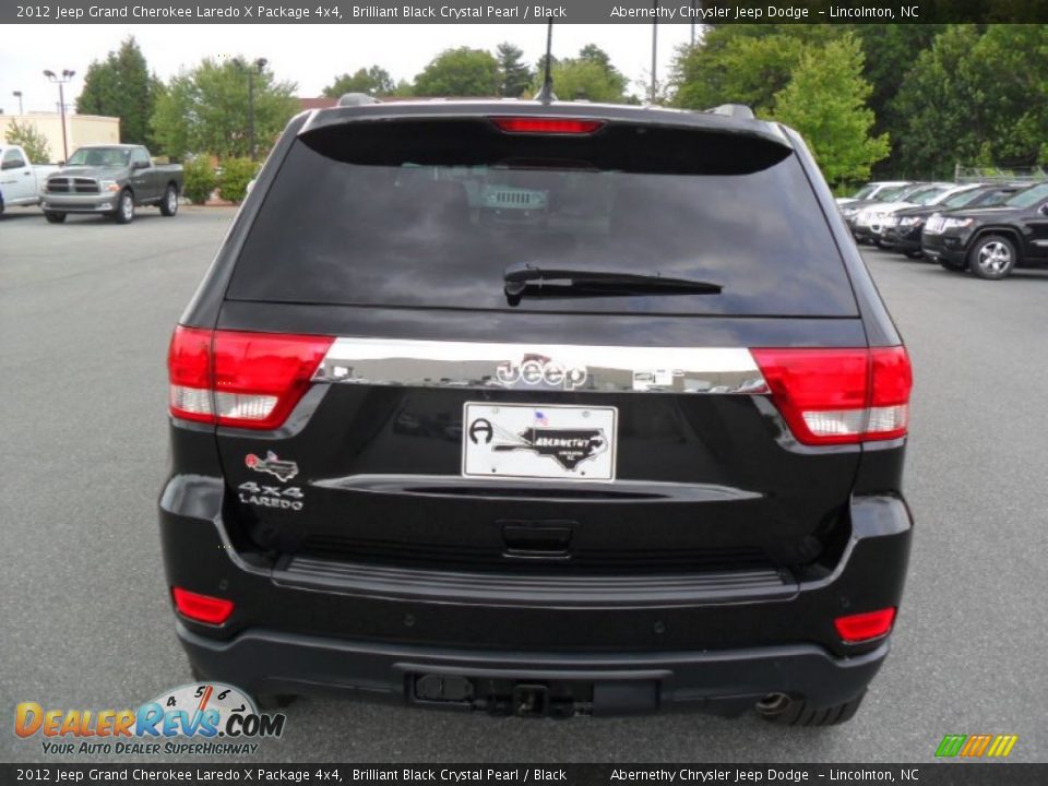 2012 Jeep Grand Cherokee Laredo X Package 4x4 Brilliant Black Crystal Pearl / Black Photo #3