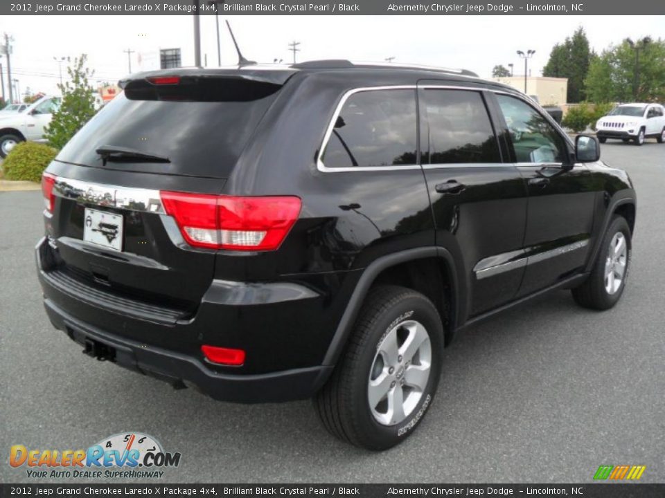 2012 Jeep Grand Cherokee Laredo X Package 4x4 Brilliant Black Crystal Pearl / Black Photo #4