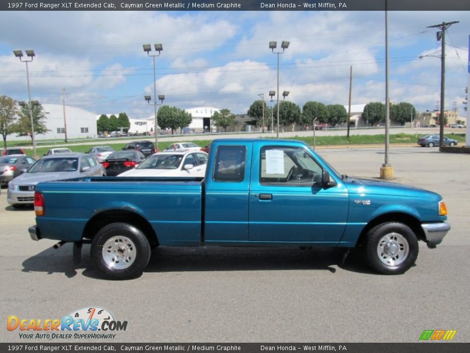 Cayman Green Metallic 1997 Ford Ranger XLT Extended Cab Photo #6