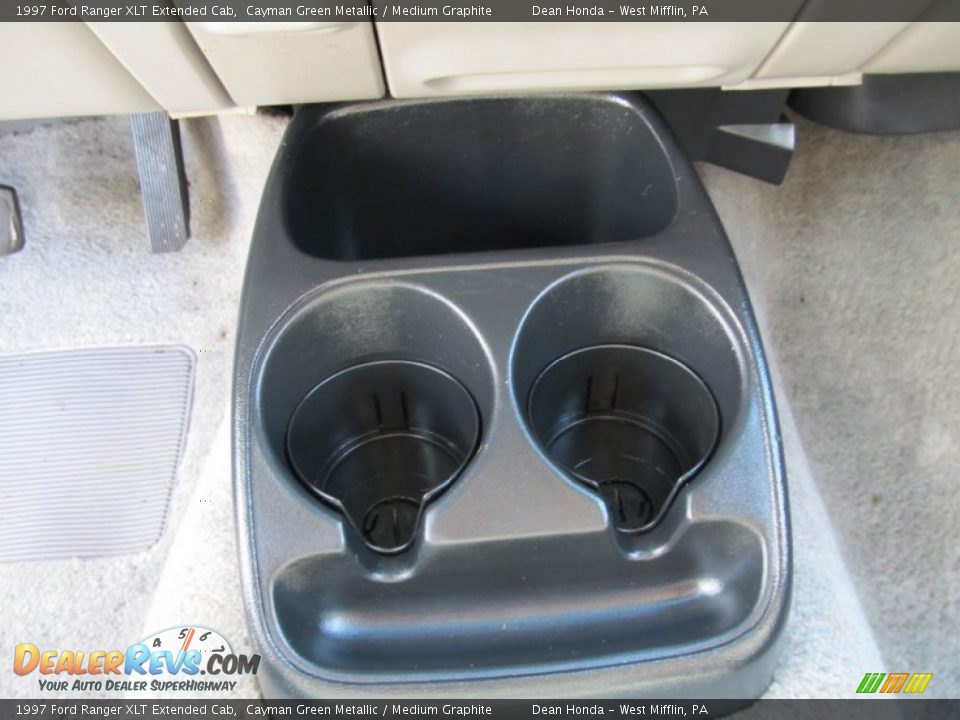 1997 Ford Ranger XLT Extended Cab Cayman Green Metallic / Medium Graphite Photo #18