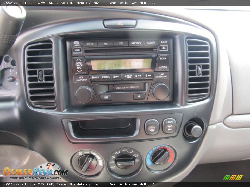 2002 Mazda Tribute LX V6 4WD Calypso Blue Metallic / Gray Photo #16