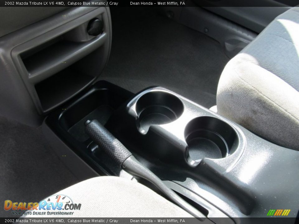 2002 Mazda Tribute LX V6 4WD Calypso Blue Metallic / Gray Photo #17