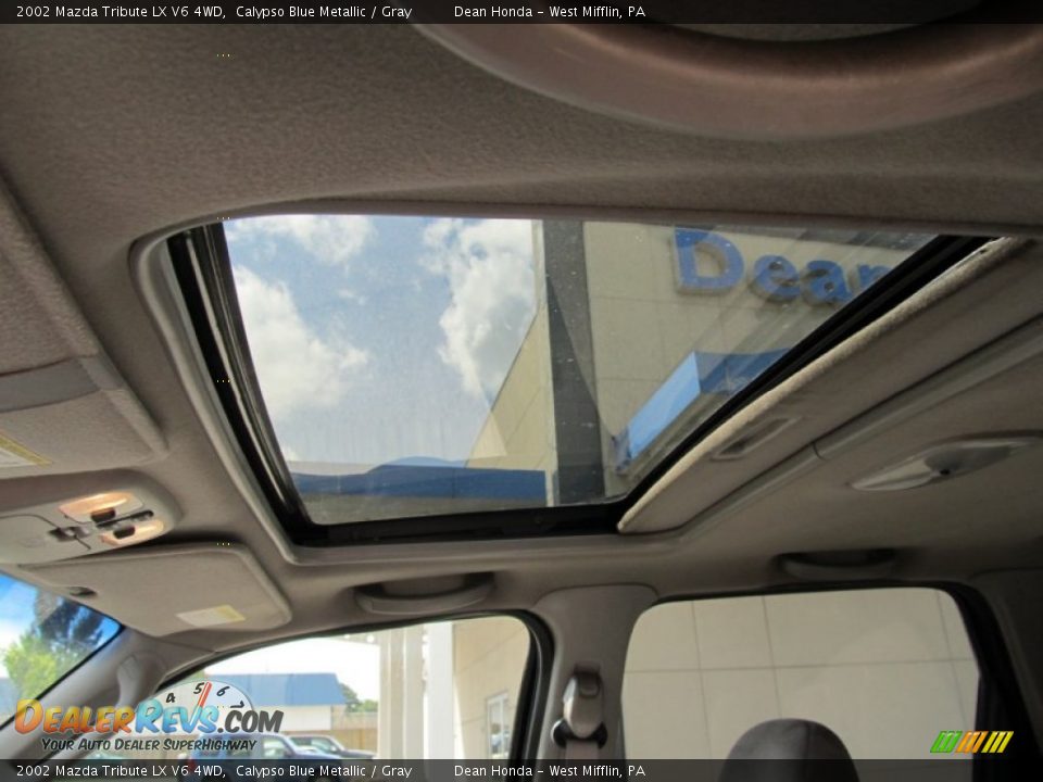 2002 Mazda Tribute LX V6 4WD Calypso Blue Metallic / Gray Photo #18