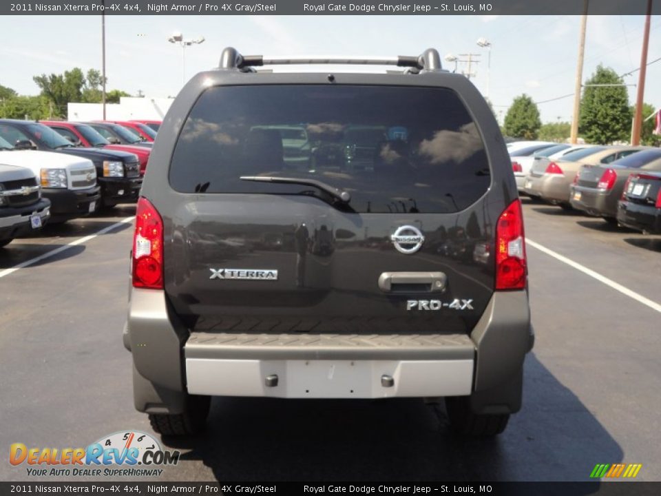 2011 Nissan Xterra Pro-4X 4x4 Night Armor / Pro 4X Gray/Steel Photo #5