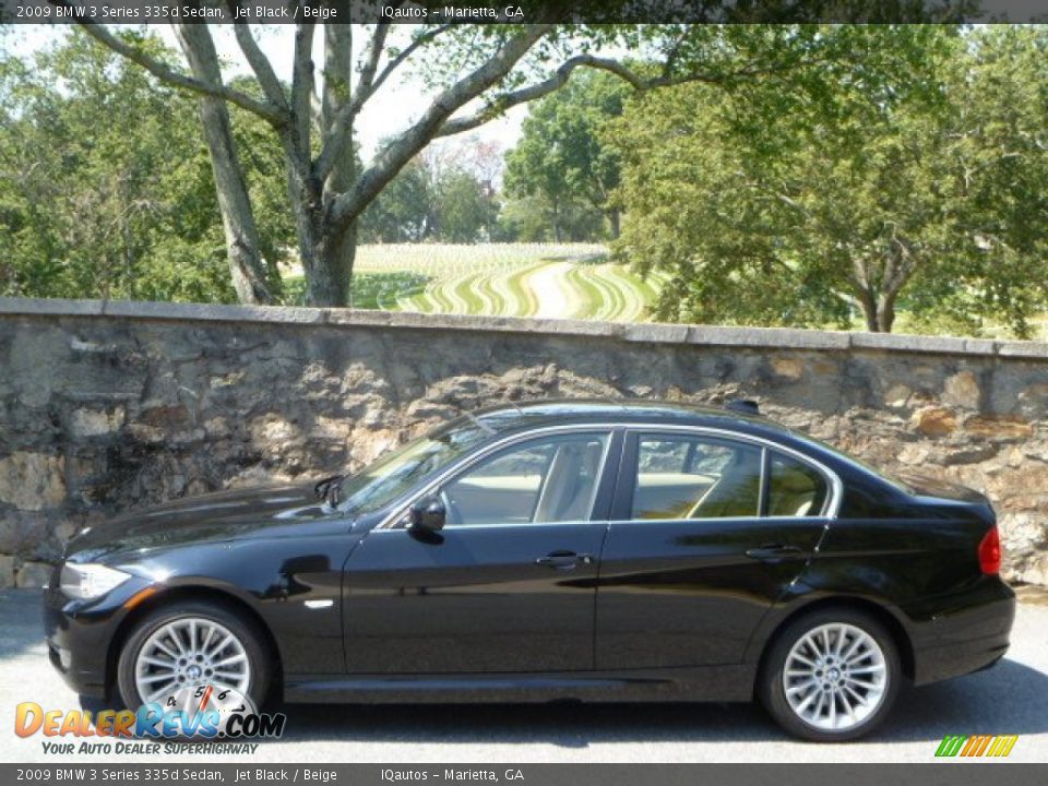Jet Black 2009 BMW 3 Series 335d Sedan Photo #12