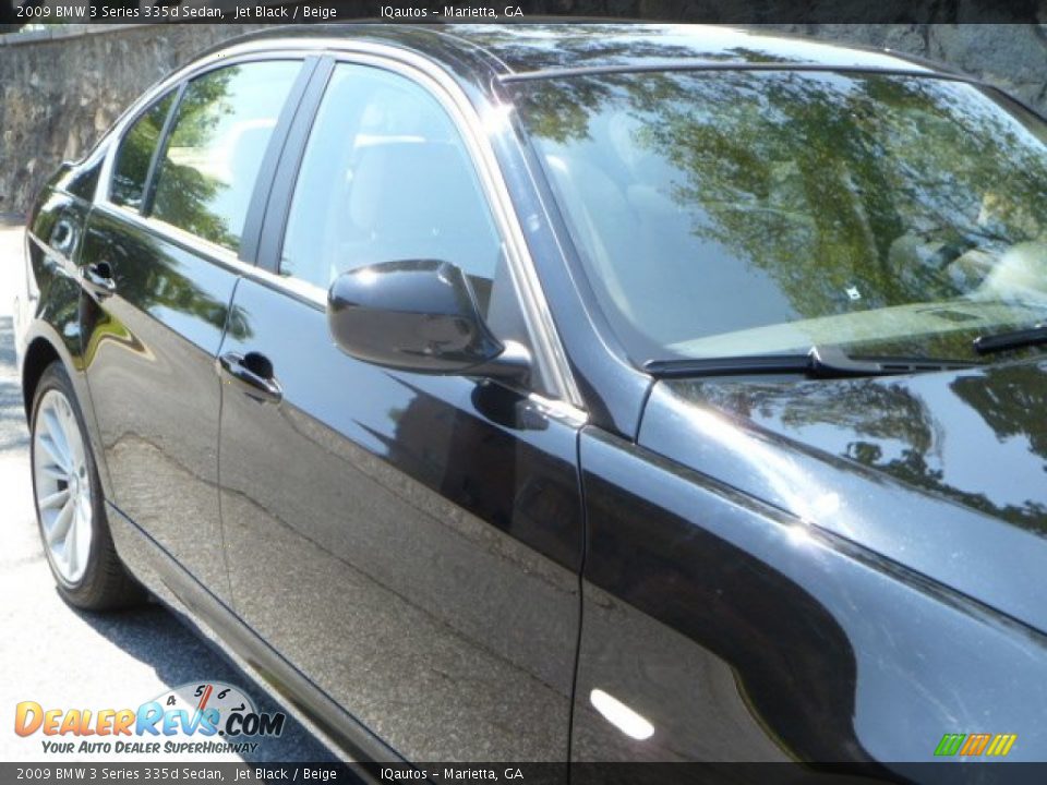 2009 BMW 3 Series 335d Sedan Jet Black / Beige Photo #14