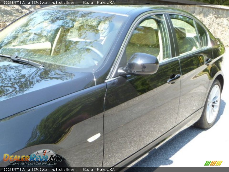 2009 BMW 3 Series 335d Sedan Jet Black / Beige Photo #15