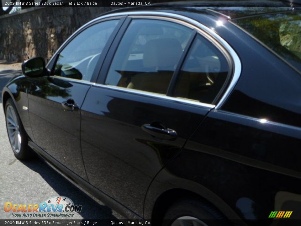2009 BMW 3 Series 335d Sedan Jet Black / Beige Photo #16
