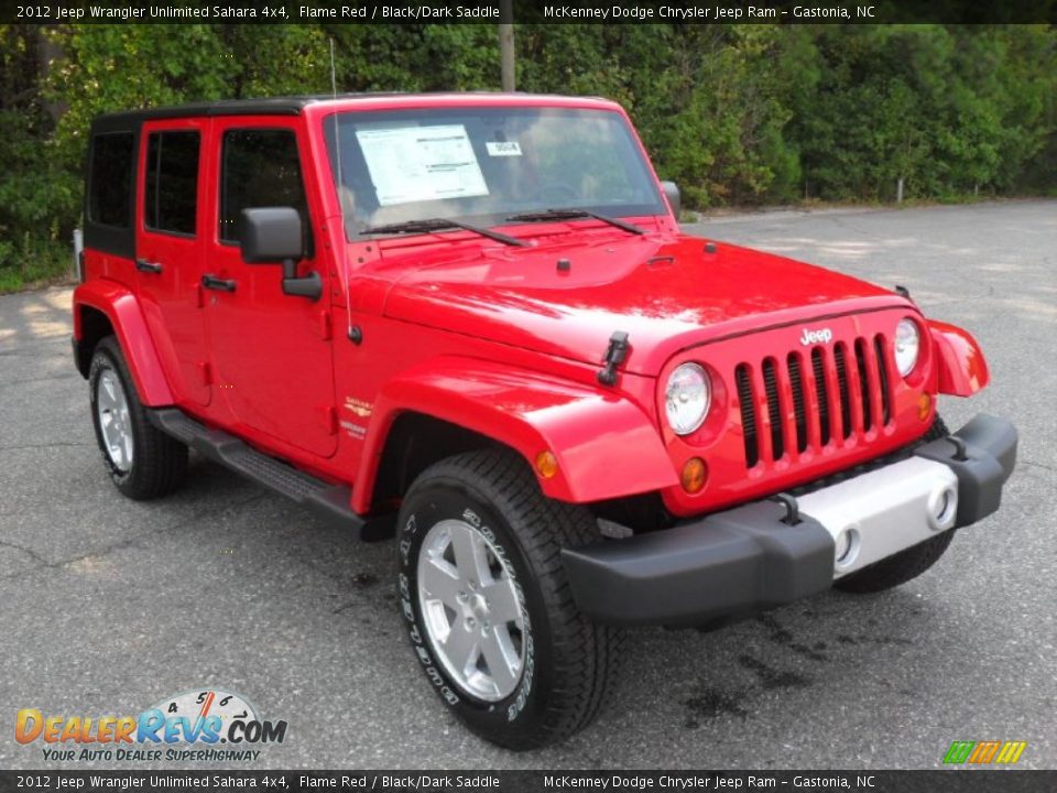 Flame Red 2012 Jeep Wrangler Unlimited Sahara 4x4 Photo #5